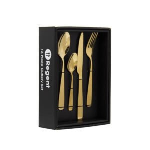 Regent – Camden Stainless Steel 16pc Cutlery Gold