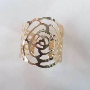 Napkin Rings – Rose Cutout