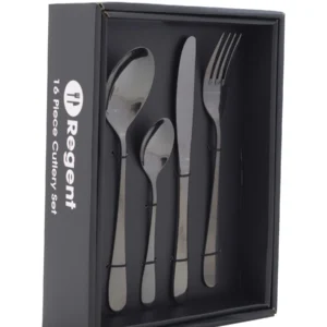 Regent – Chiswick Stainless Steel 16pc Cutlery Black