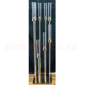 Candle Holder – 8 Candle Glass Candelabra – 405-1