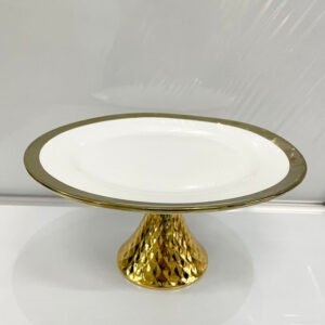 Cake Stand – Gold Rim