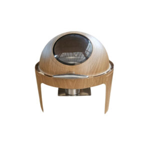 Chafing Dish – Roll Top With Window Wood Look