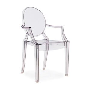 Louis Arm Chair – Clear Ghost