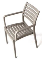 Rimini Arm Chair – Slatted Cafe Chair
