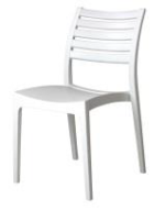 Sienna Chair – Slatted & Solid Combo Cafe Chair
