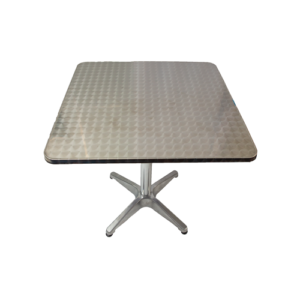 4 Seater – Aluminium Cafe Table Square