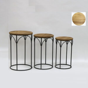 Side Tables – 3pc Tribal Nested Set