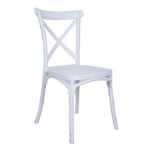 Cross Back Chairs – Plastic