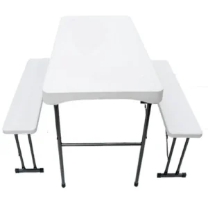 4 Seater – Trestle Table with Benches